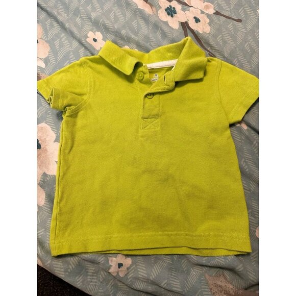 6 FOR $15 Jumping beans 12m green polo - Picture 1 of 2